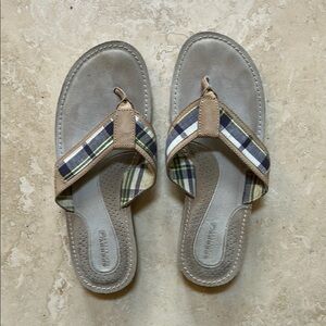 Sperry Plaid Strap Sandals